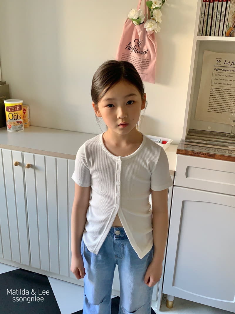 Matilda & Lee - Korean Children Fashion - #kidsshorts - Rib Slit Tee - 9