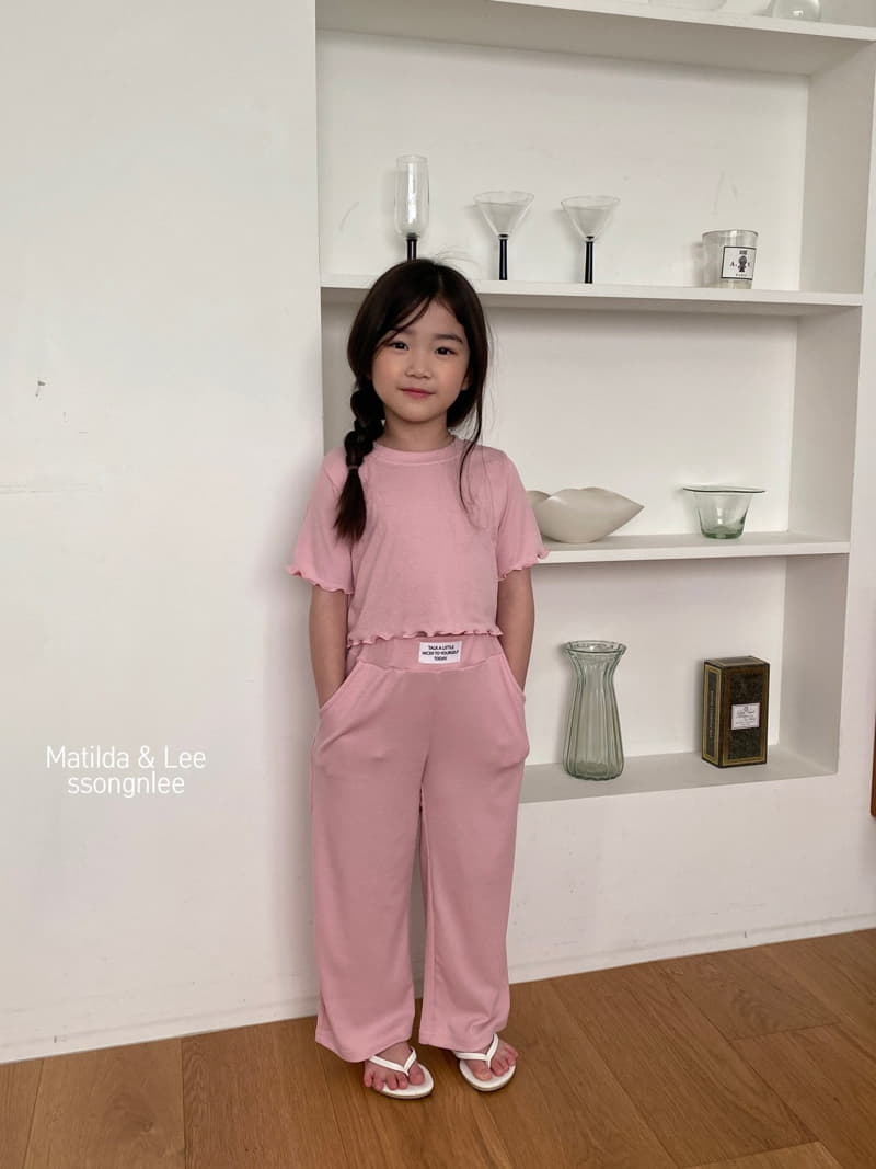 Matilda & Lee - Korean Children Fashion - #kidsshorts - Today Label Top Bottom Set - 3