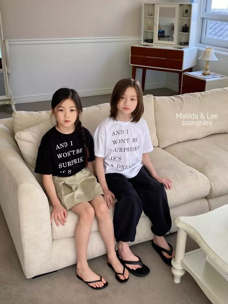 Matilda & Lee - Korean Children Fashion - #kidsshorts - Lettering Tee - 10