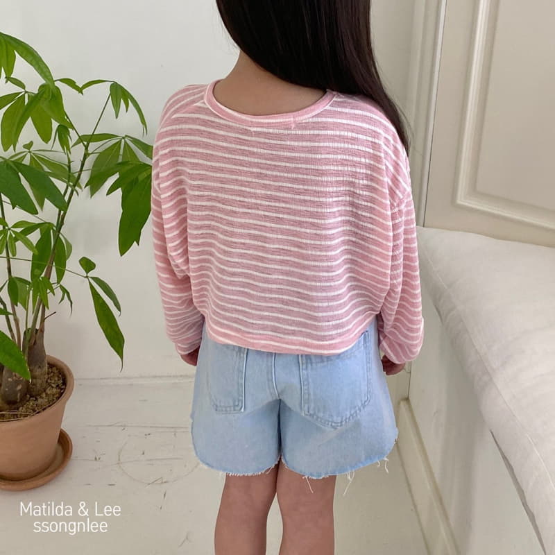 Matilda & Lee - Korean Children Fashion - #kidsshorts - Wide Denim Shorts - 12