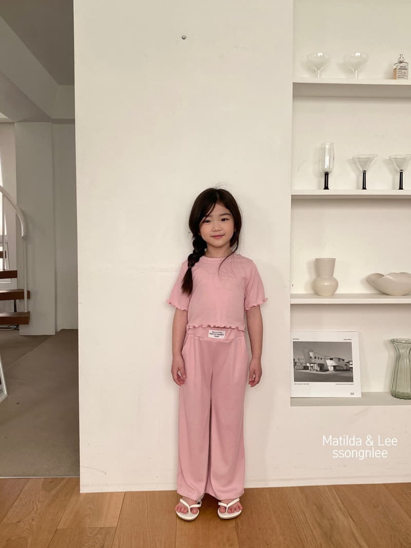 Matilda & Lee - Korean Children Fashion - #kidsshorts - Today Label Top Bottom Set - 4