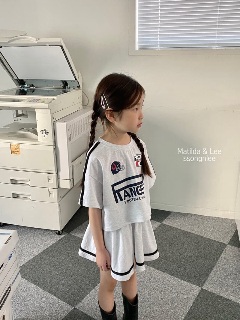 Matilda & Lee - Korean Children Fashion - #kidsstore - Rugby Skirt Top Bottom Set - 12