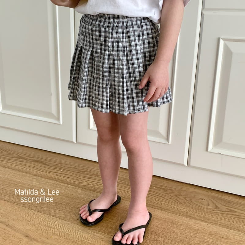 Matilda & Lee - Korean Children Fashion - #kidsstore - Juicy Check Skirt - 6