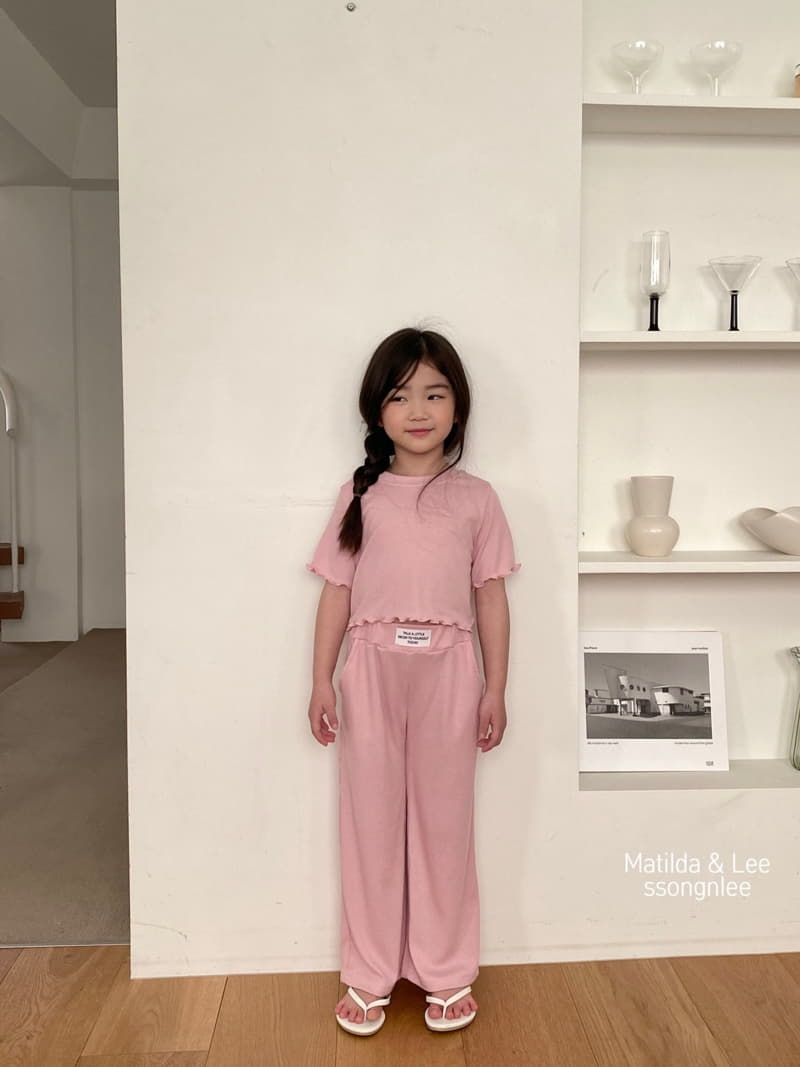 Matilda & Lee - Korean Children Fashion - #kidzfashiontrend - Today Label Top Bottom Set - 5