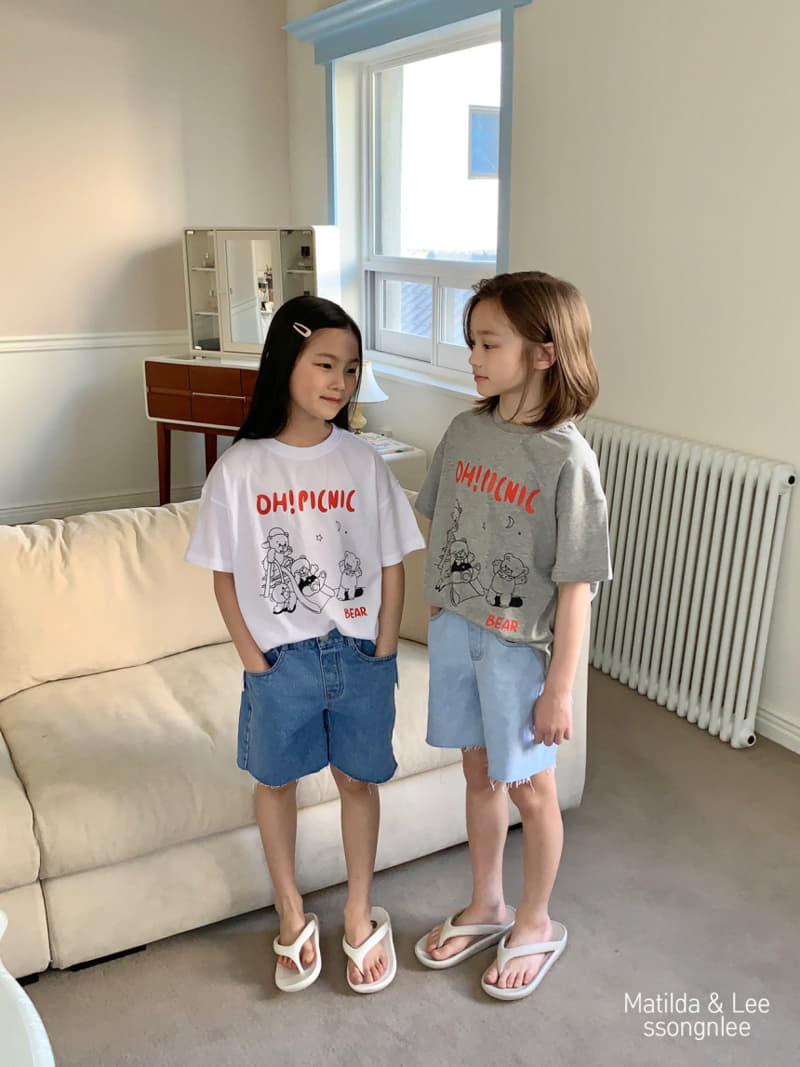 Matilda & Lee - Korean Children Fashion - #kidsstore - Picnic Tee - 4