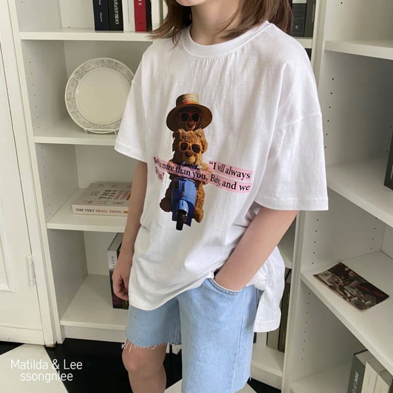 Matilda & Lee - Korean Children Fashion - #littlefashionista - Bear Bike Tee