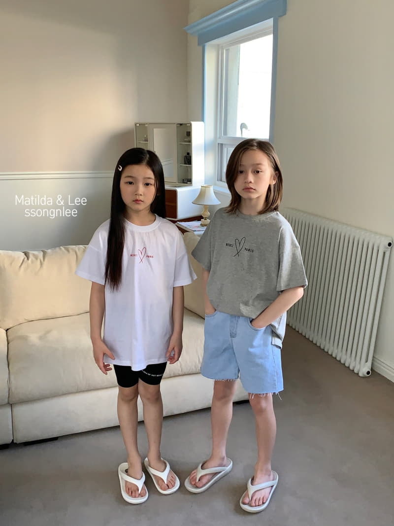 Matilda & Lee - Korean Children Fashion - #magicofchildhood - Merci Heart Tee