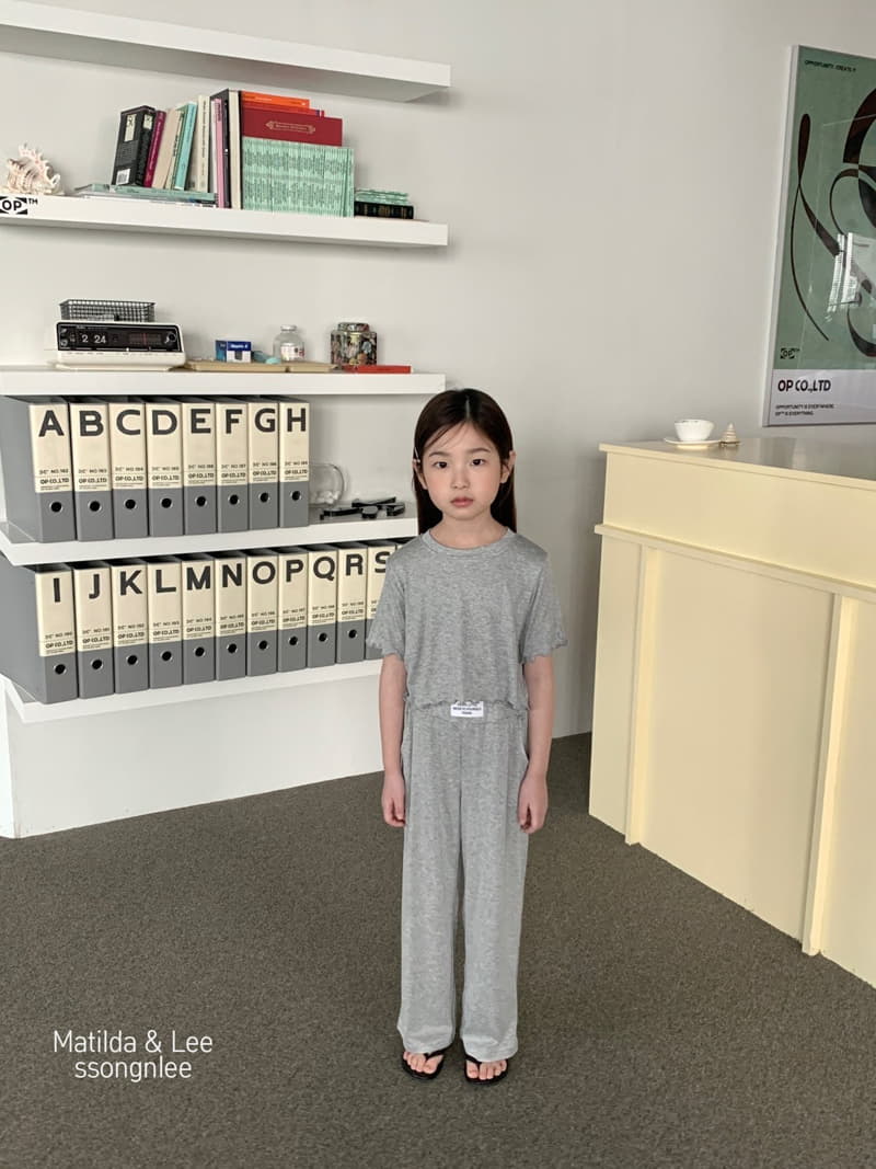 Matilda & Lee - Korean Children Fashion - #magicofchildhood - Today Label Top Bottom Set - 8