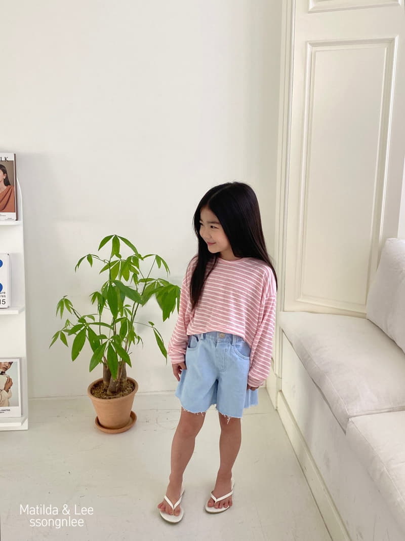 Matilda & Lee - Korean Children Fashion - #magicofchildhood - Wide Denim Shorts - 3