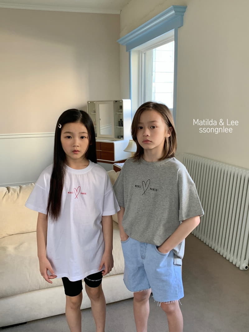 Matilda & Lee - Korean Children Fashion - #minifashionista - Merci Heart Tee - 2