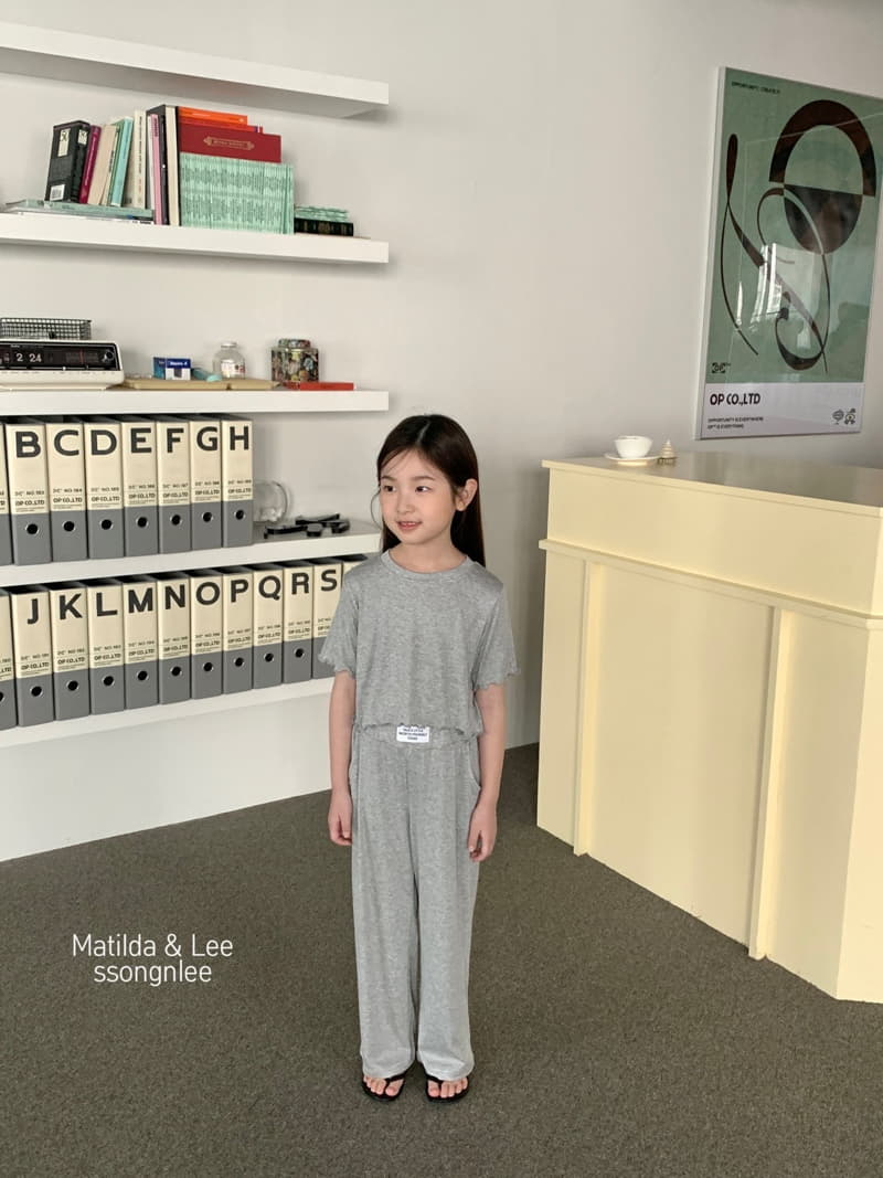 Matilda & Lee - Korean Children Fashion - #minifashionista - Today Label Top Bottom Set - 9