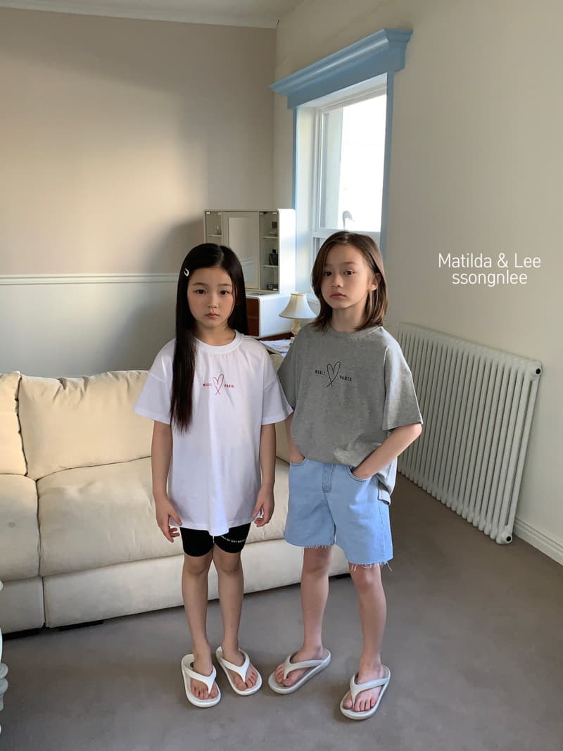 Matilda & Lee - Korean Children Fashion - #prettylittlegirls - Merci Heart Tee - 3