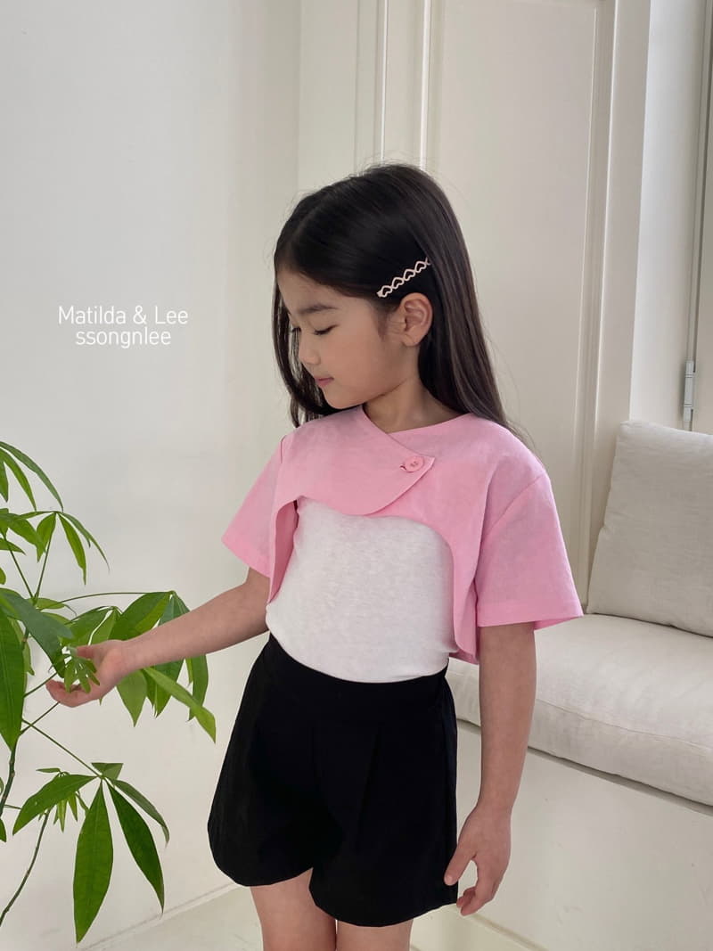 Matilda & Lee - Korean Children Fashion - #todddlerfashion - Short Sleeves Crop Jacket - 2