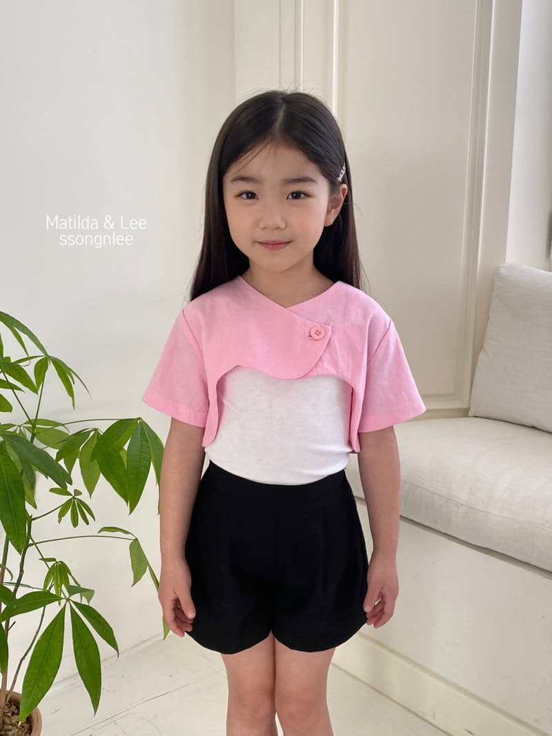 Matilda & Lee - Korean Children Fashion - #toddlerclothing - Short Sleeves Crop Jacket - 3