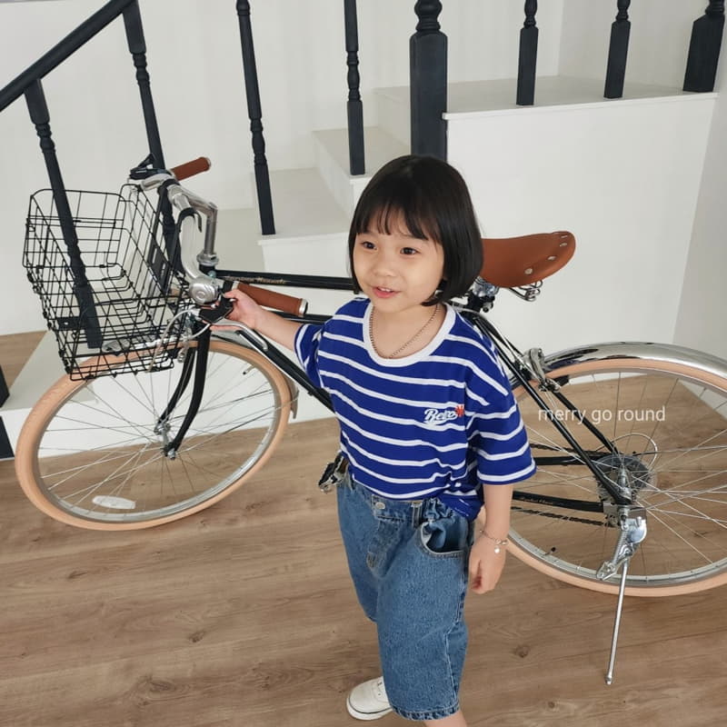 Merry Go Round - Korean Children Fashion - #discoveringself - Retro Stripes Tee - 6