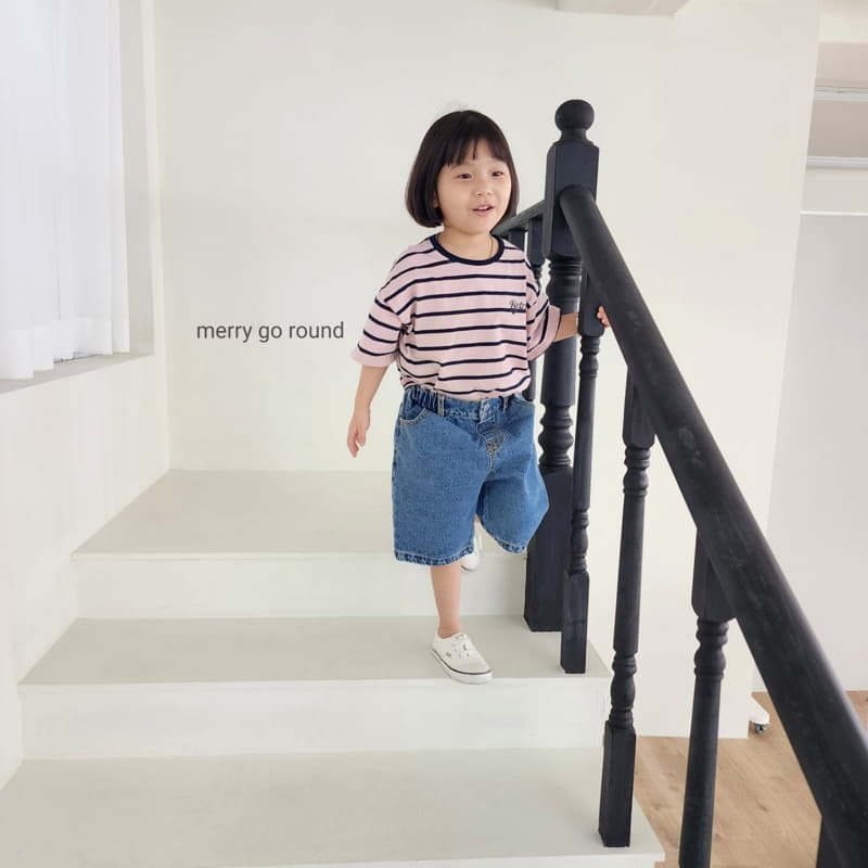 Merry Go Round - Korean Children Fashion - #fashionkids - Retro Stripes Tee - 7