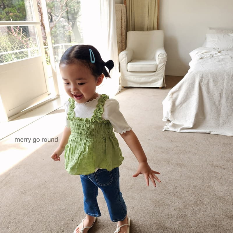 Merry Go Round - Korean Children Fashion - #kidsstore - Smocked Sleeveless - 11