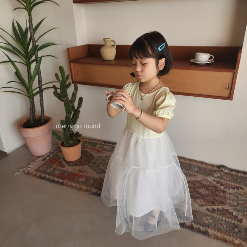 Merry Go Round - Korean Children Fashion - #prettylittlegirls - Mesh One-piece - 7