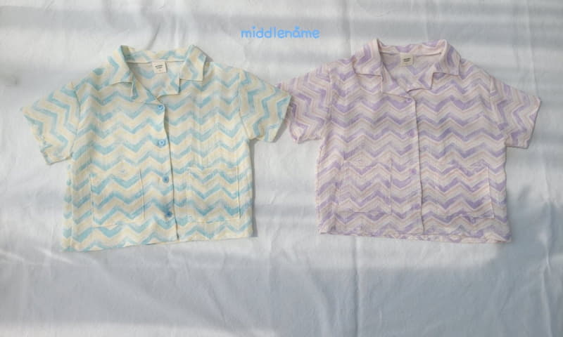 Middle Name - Korean Children Fashion - #childofig - Wave Shirt - 3