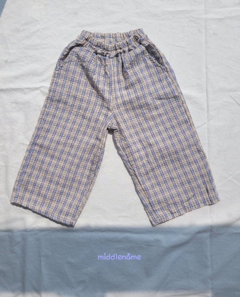 Middle Name - Korean Children Fashion - #fashionkids - Summer Check Pants