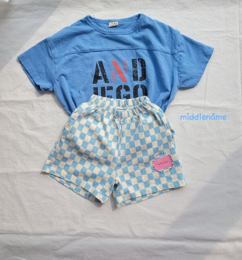 Middle Name - Korean Children Fashion - #kidsshorts - Checker Point Pants - 5