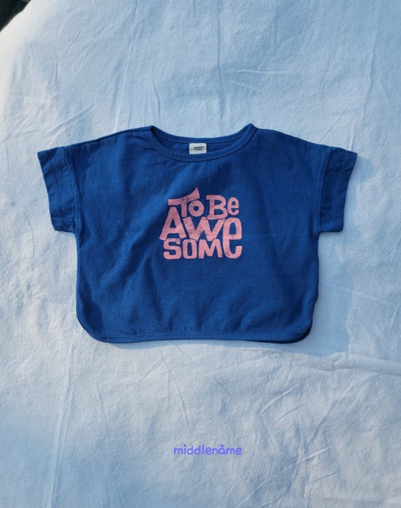 Middle Name - Korean Children Fashion - #kidsshorts - Awesome Piping Tee - 12