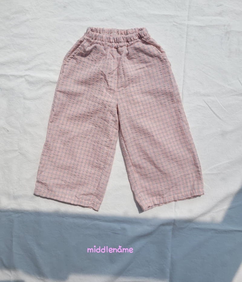 Middle Name - Korean Children Fashion - #kidsstore - Summer Check Pants - 3