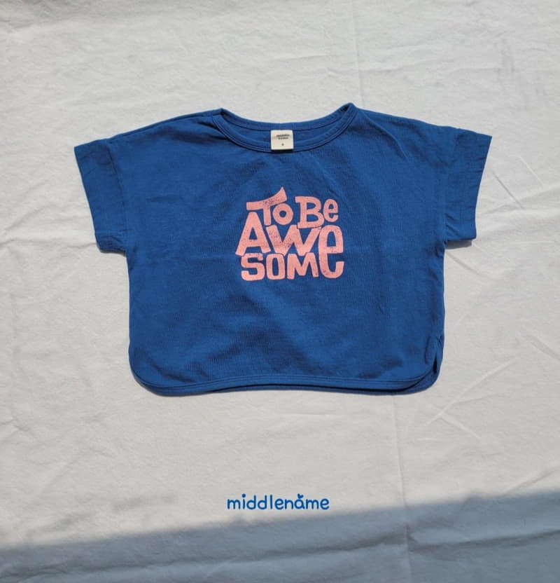 Middle Name - Korean Children Fashion - #magicofchildhood - Awesome Piping Tee