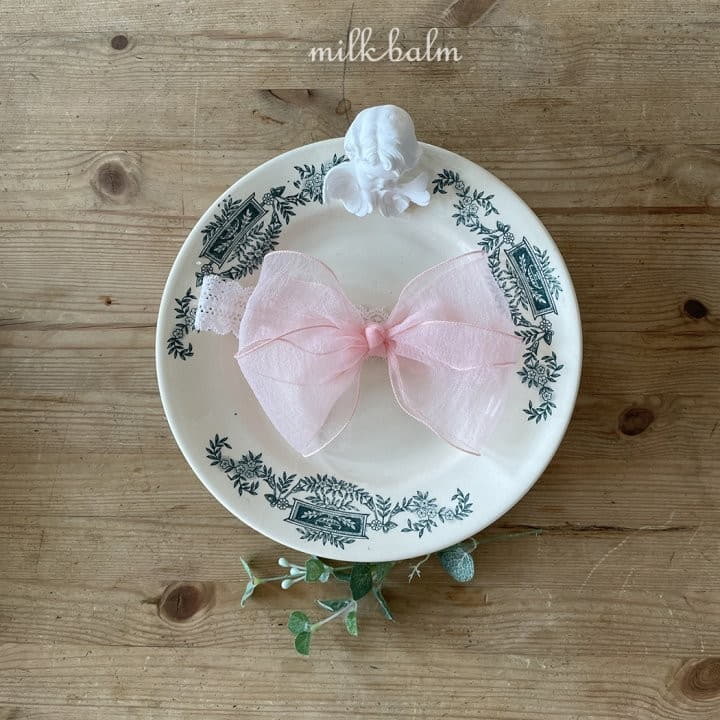 Milk Balm - Korean Baby Fashion - #babyboutique - Ribbon Hairband - 2