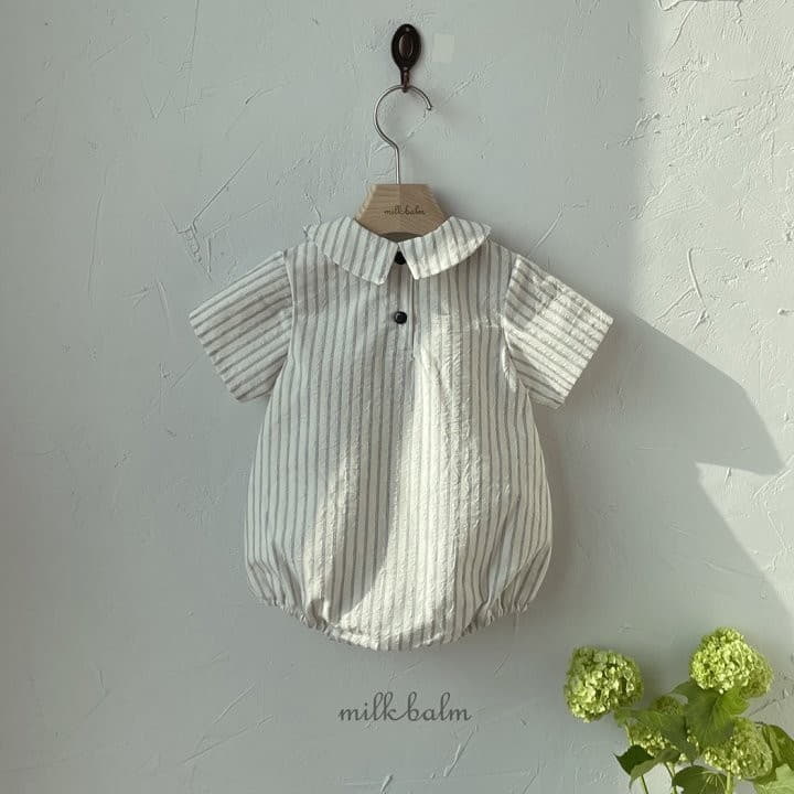 Milk Balm - Korean Baby Fashion - #babyfever - Cale Short Sleeves Bodysuit - 8