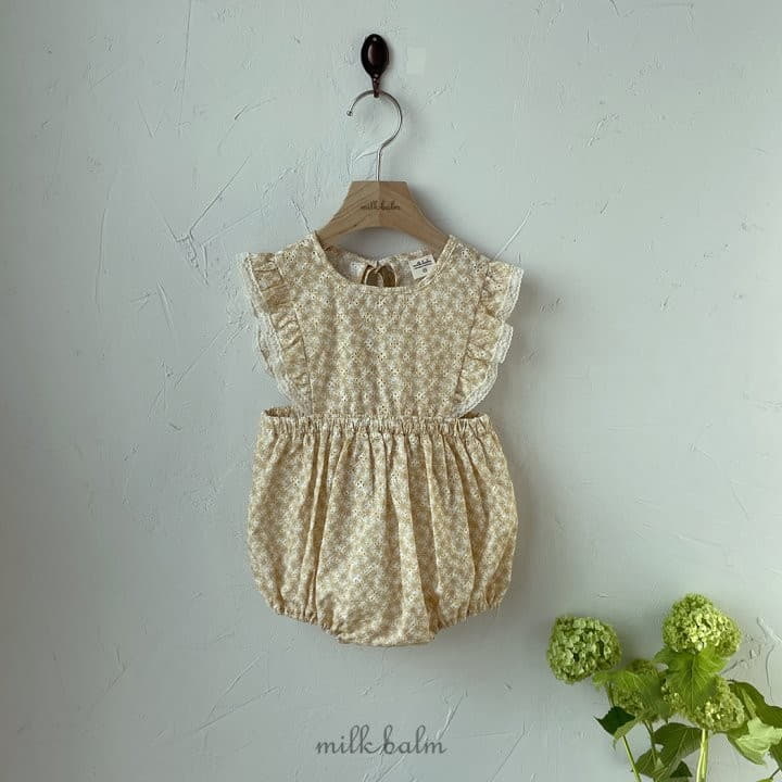 Milk Balm - Korean Baby Fashion - #babygirlfashion - Daisy Frill Bodysuit - 4