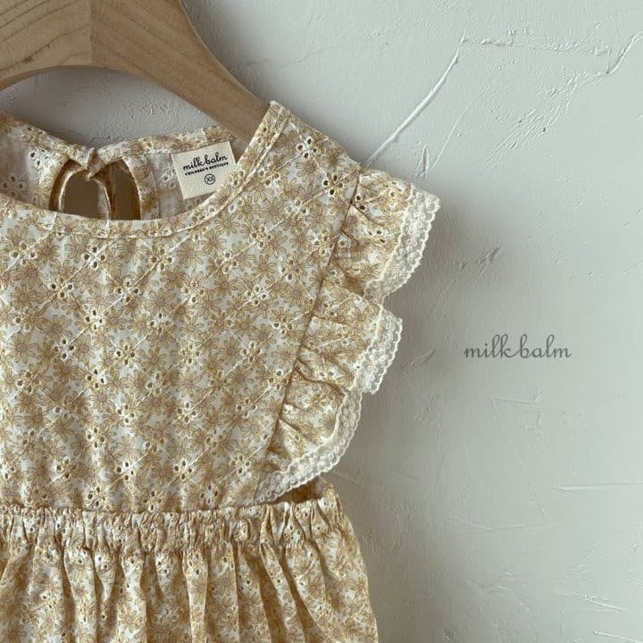 Milk Balm - Korean Baby Fashion - #babyootd - Daisy Frill Bodysuit - 6