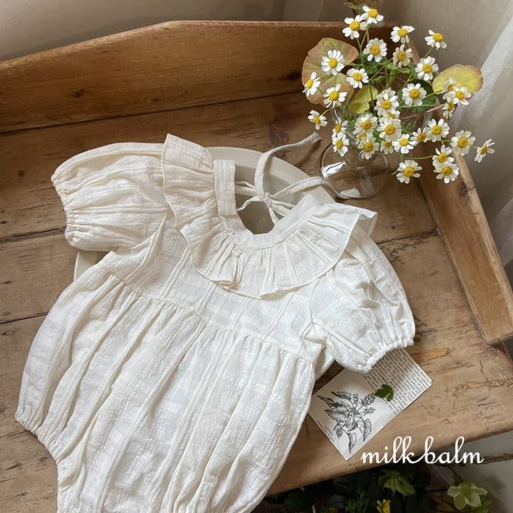 Milk Balm - Korean Baby Fashion - #babyootd - Hydi Check Bodysuit - 2