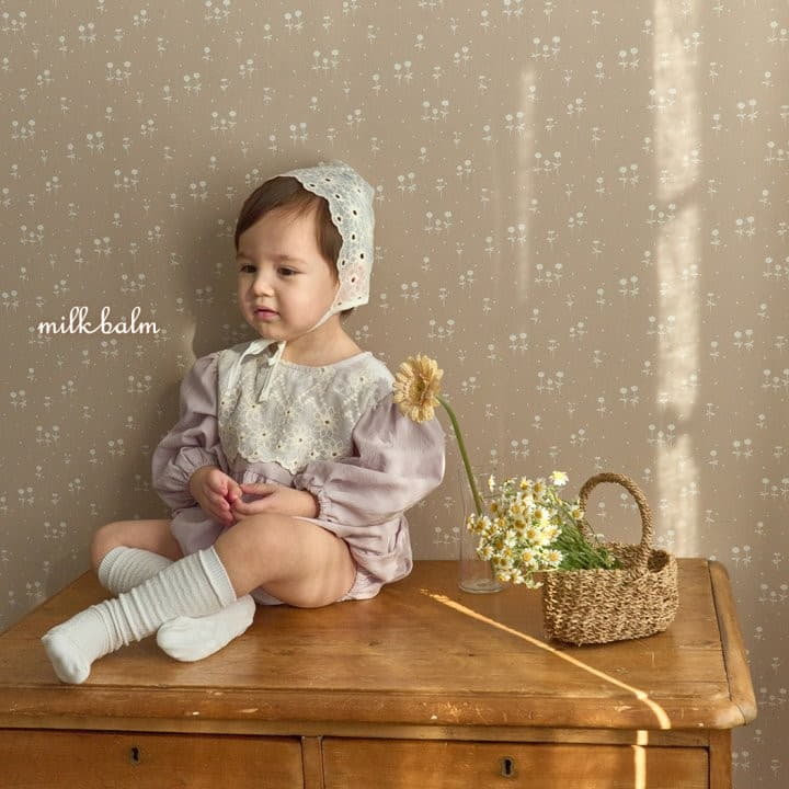 Milk Balm - Korean Baby Fashion - #babyootd - Swan Bonnet - 8