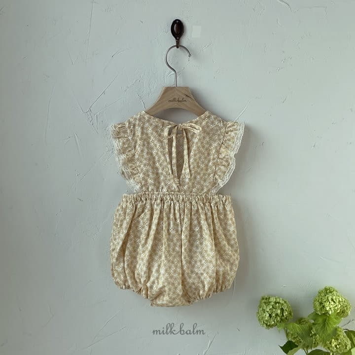 Milk Balm - Korean Baby Fashion - #babyoutfit - Daisy Frill Bodysuit - 7