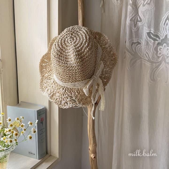 Milk Balm - Korean Baby Fashion - #onlinebabyboutique - Flower Straw Hat