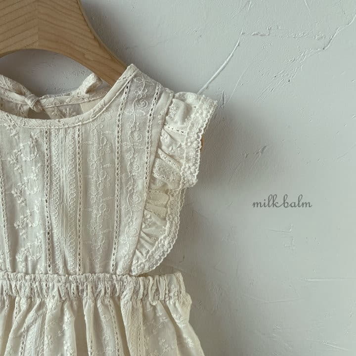 Milk Balm - Korean Baby Fashion - #onlinebabyshop - Daisy Frill Bodysuit - 11