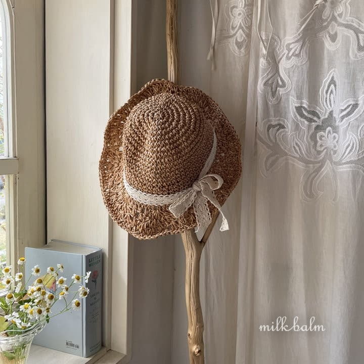 Milk Balm - Korean Baby Fashion - #onlinebabyshop - Flower Straw Hat - 2