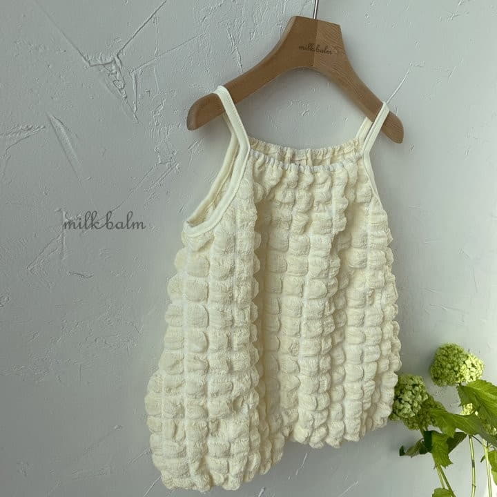 Milk Balm - Korean Baby Fashion - #smilingbaby - Bubble Dungarees Bodysuit - 11