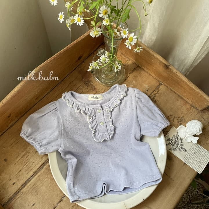 Milk Balm - Korean Children Fashion - #childofig - Rosely Frill Tee - 7