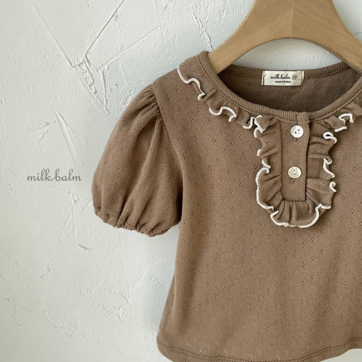 Milk Balm - Korean Children Fashion - #magicofchildhood - Rosely Frill Tee