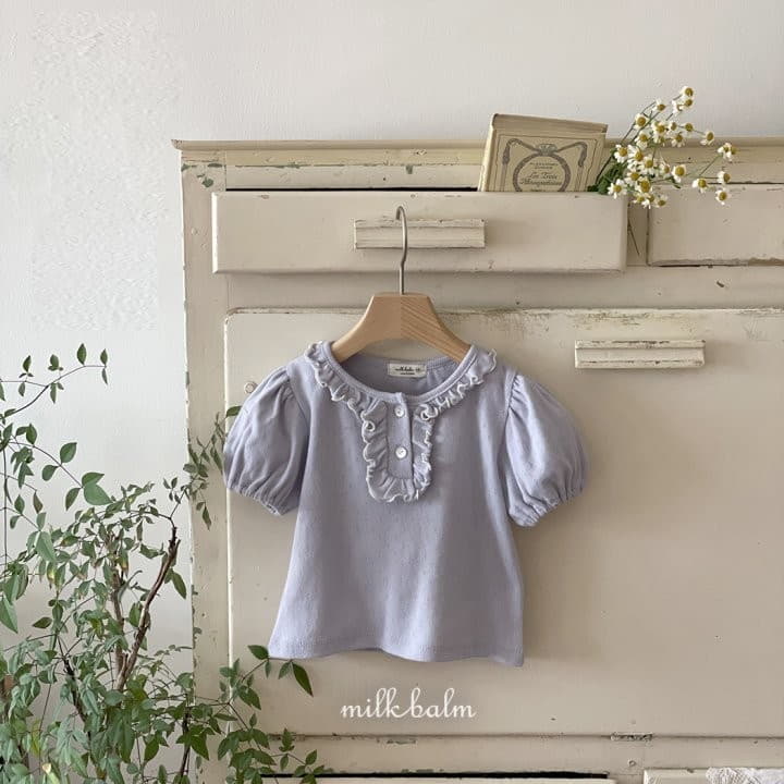 Milk Balm - Korean Children Fashion - #prettylittlegirls - Rosely Frill Tee - 3