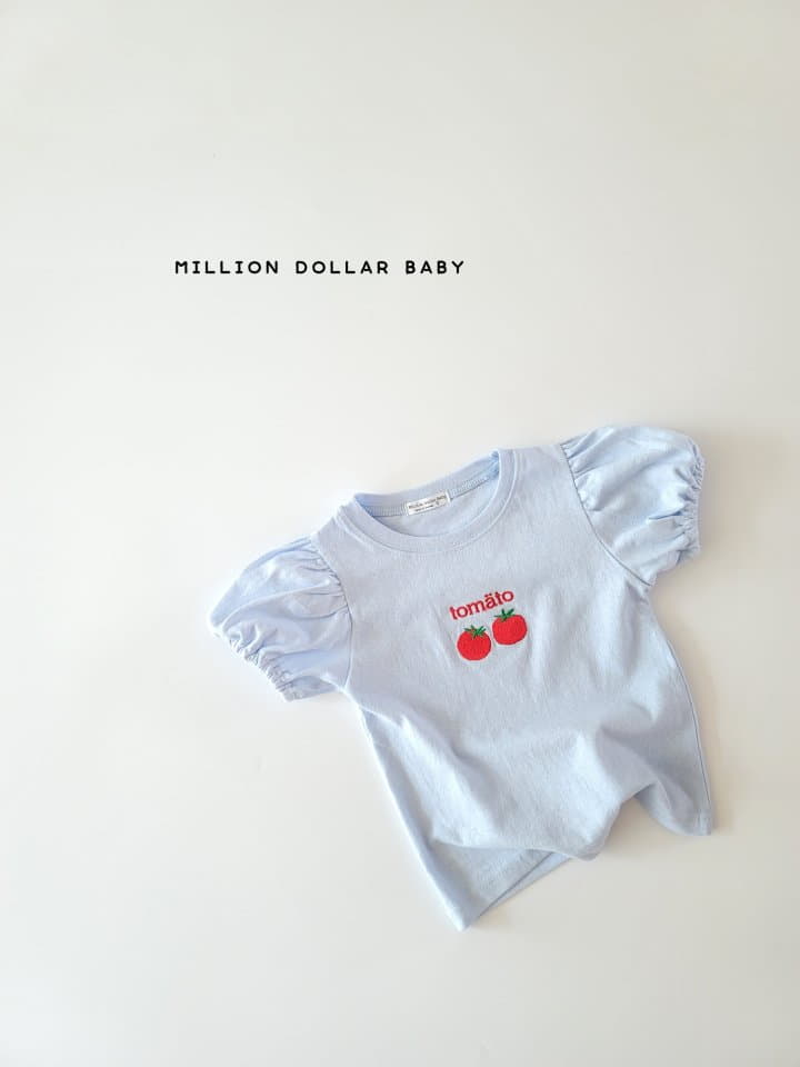 Million Dollar Baby - Korean Children Fashion - #childrensboutique - Tomato Shirring Tee - 2