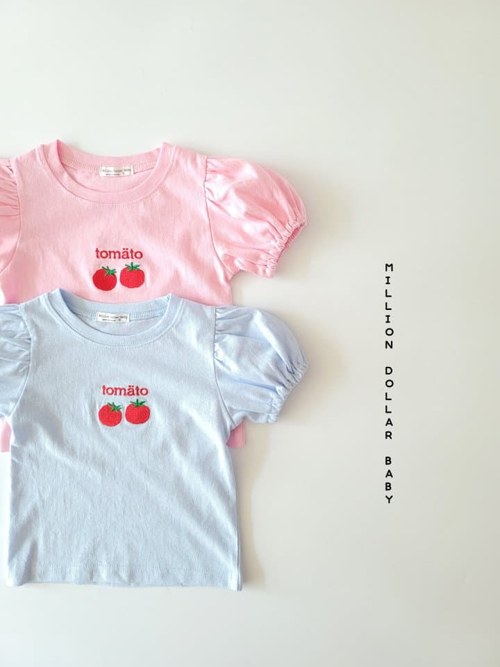 Million Dollar Baby - Korean Children Fashion - #designkidswear - Tomato Shirring Tee - 3