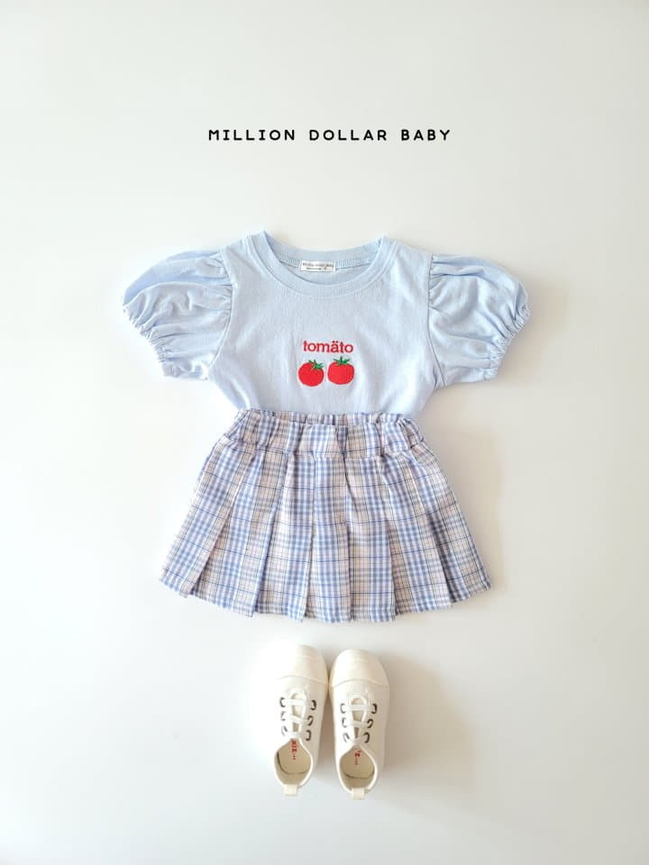 Million Dollar Baby - Korean Children Fashion - #designkidswear - Tomato Shirring Tee - 4