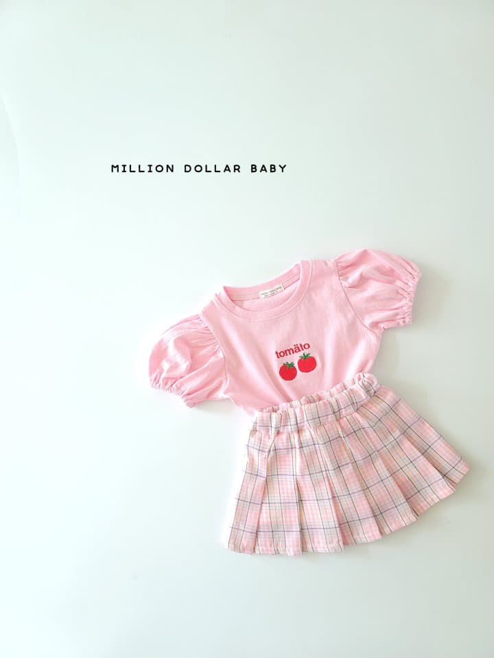 Million Dollar Baby - Korean Children Fashion - #kidsstore - Tomato Shirring Tee - 7