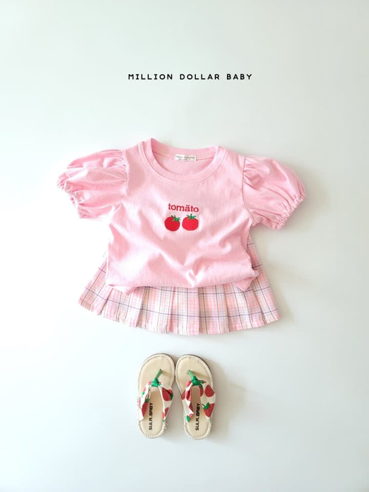 Million Dollar Baby - Korean Children Fashion - #kidzfashiontrend - Tomato Shirring Tee - 8