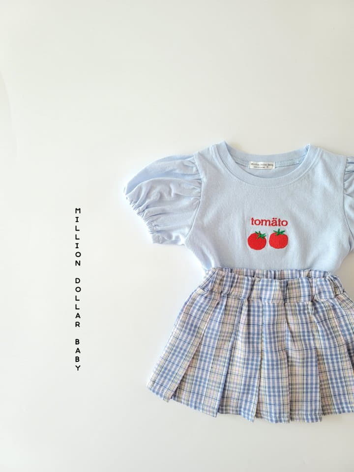 Million Dollar Baby - Korean Children Fashion - #minifashionista - Tomato Shirring Tee - 12