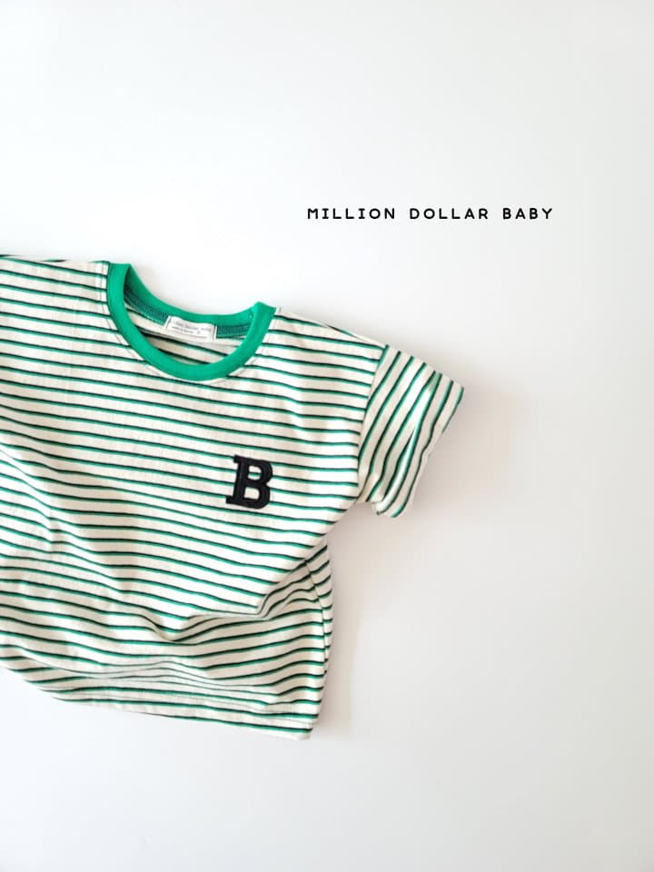 Million Dollar Baby - Korean Children Fashion - #prettylittlegirls - B Point Stripes Tee - 2