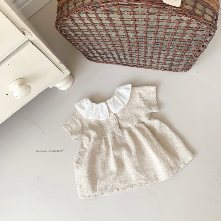 Mimi Market - Korean Baby Fashion - #onlinebabyshop - Noa Collar One-piece - 4